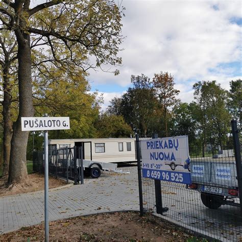 Priekabų remonto paslaugų aikštelės nuotrauka ar scheme