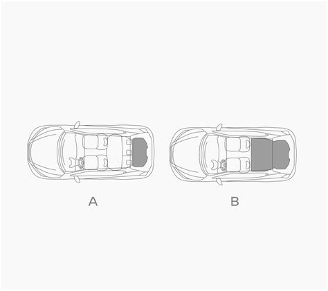 Schema, vaizduojanti Nissan Terrano II bagažinės skyriaus matmenis ir talpą su nulenktomis sėdynėmis
