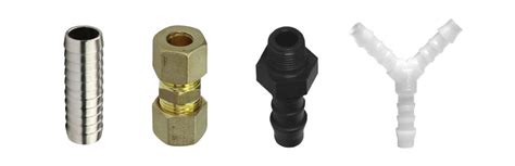 VOSS pneumatinių žarnų jungčių schematinis vaizdas