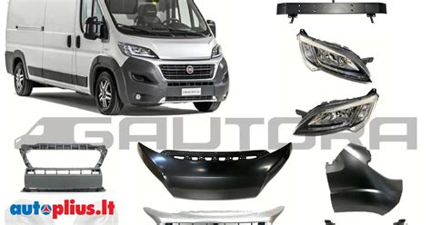 Fiat Ducato skirtingų kėbulo ilgių ir aukščių grafinė schema su matmenimis