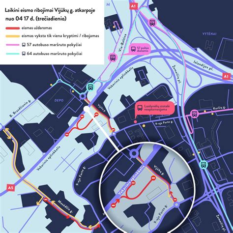 schema: planuojami kelio rekonstrukcijos darbai ir eismo pokyčiai Kulautuvos prieigose