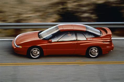 „Subaru SVX“ išorės dizaino ir aerodinaminio profilio nuotrauka