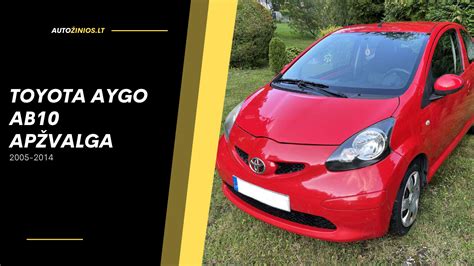 Toyota Aygo AB10 (pirmoji karta) šoninis vaizdas