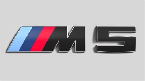 BMW E60 modelio iliustracija su M paketo elementais