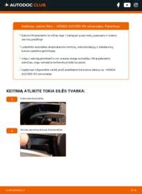 Ford Galaxy salono filtro vieta, scheminis paveikslėlis