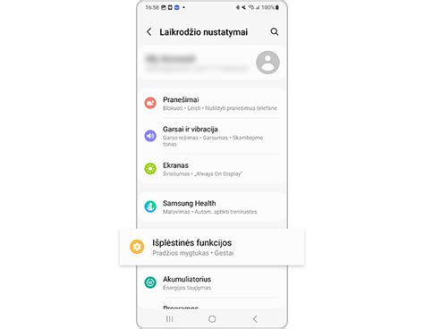 Sхема: Ekrano nuotrauka, rodanti kelią į akumuliatoriaus diagnostikos nustatymus „Samsung“ telefone