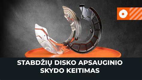 Schematinis stabdžių disko ir suporto vaizdas