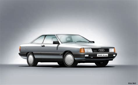 Audi 100 (C3) su aerodinamikos vizualizacija
