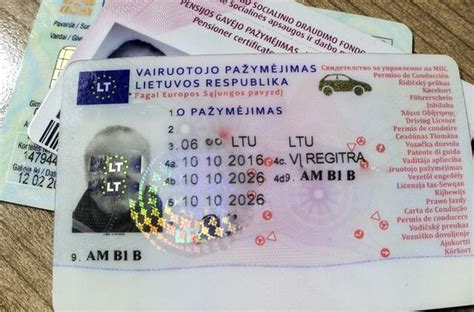 Lietuvos vairuotojo pažymėjimų kategorijų infografika