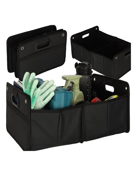 Daugiafunkcis automobilio bagažinės organizatorius su skyriais