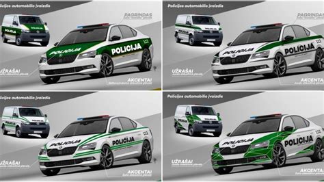 Infografika: senas ir naujas policijos automobilio dizainas palyginimui