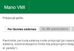 VMI internetinės sistemos 