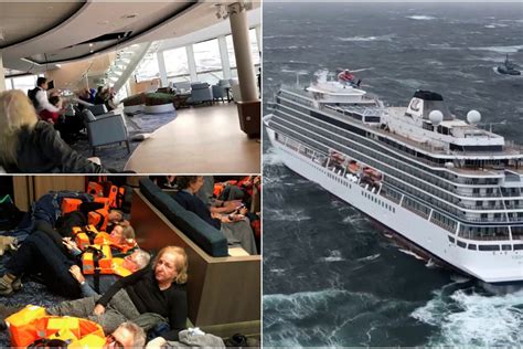 Teminė nuotrauka: sraigtasparnis gelbėja žmones nuo kruizinio laivo „Viking Sky“ denio