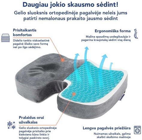 Erdviame automobilyje esanti ortopedinė sėdėjimo pagalvė ant vairuotojo sėdynės, pabrėžianti jos pritaikymą kelionėms.