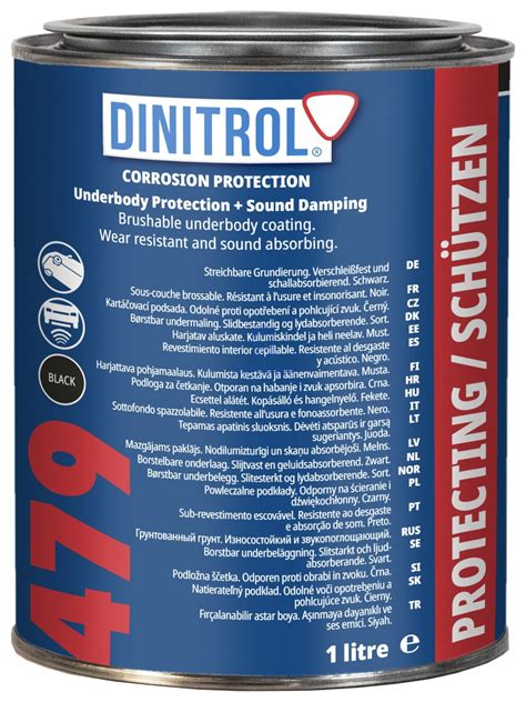 DINITROL 479 antikorozinės dangos produktas ir jo pritaikymas