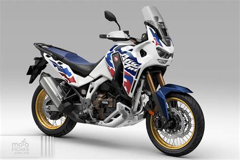 Infografika, iliustruojanti Honda Africa Twin evoliuciją per metus