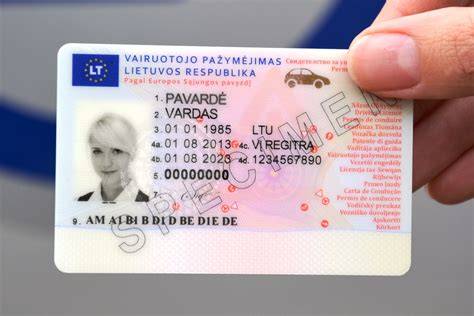 vairuotojo pažymėjimas dokumentai