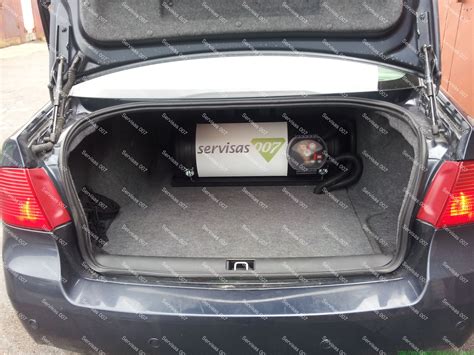 Automobilio dujų baliono montavimo pavyzdys