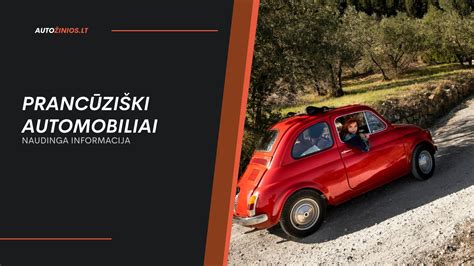 Teminis automobilio nuotraukos koliažas, kuriame derinami klasikiniai ir modernūs prancūziški automobiliai