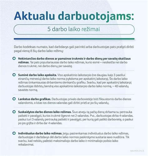 Infografika: Vairuotojų darbo ir poilsio laiko schematinis pavaizdavimas