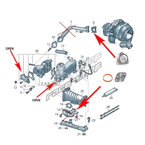 Volkswagen 2.8 V6 variklio schema