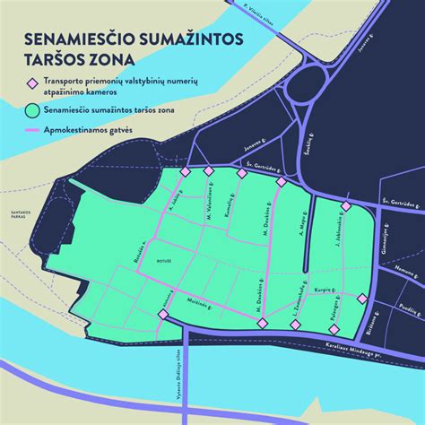 Schema, rodanti oro taršos koncentracijos skirtumus laisvame kelyje ir sankryžose su šviesoforais.