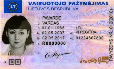 Vairuotojo pažymėjimas ir pasas