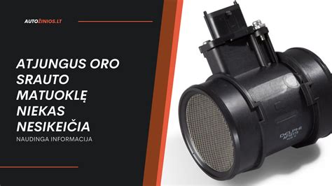 Peugeot 406 oro srauto matuoklės vieta variklio skyriuje ir diagnostikos įrenginio jungimo schema