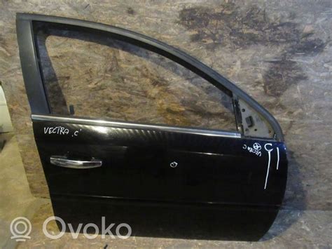 Opel Vectra galinės durys su pavaizduotais rankenos mechanizmais