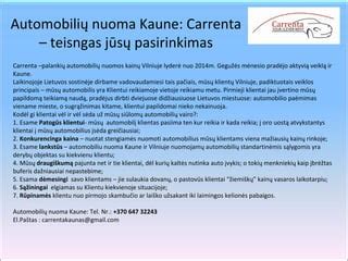 Infografika: Automobilių nuomos kainų sezoniškumas Maljorkoje