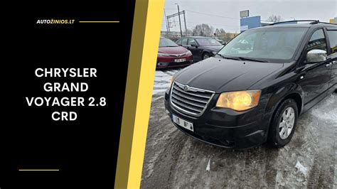 Infografika: Chrysler Grand Voyager dalių tipo ir prieinamumo mastas