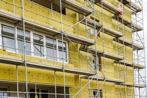 Nuotrauka: pastato fasado apšiltinimo darbai