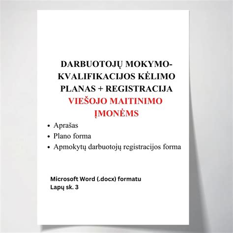 Schema: mokymų tipai ir kvalifikacijos kėlimo galimybės