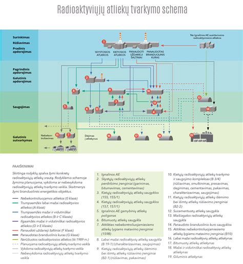 Infografika: automobilių atliekų srauto ir tvarkymo proceso schema