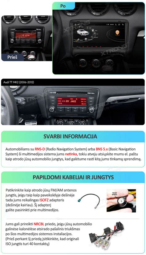 Ekranas su „MY CAR“ nustatymų meniu struktūros pavyzdžiu