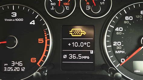 DPF filtro įspėjamoji lemputė prietaisų skydelyje