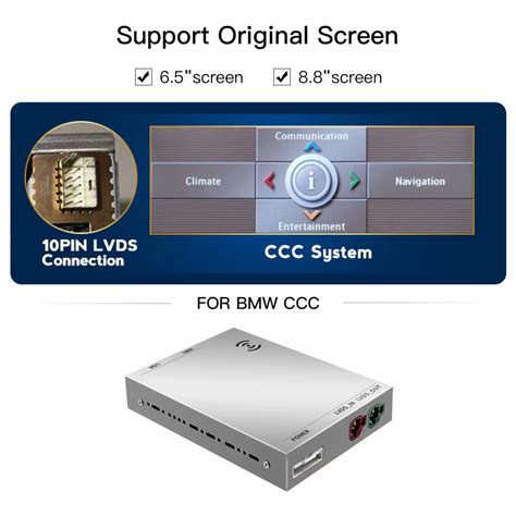 BMW CCC CarPlay adapterio montavimo schema