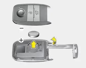 automobilio rakto baterijos keitimas