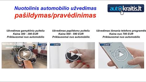Infografika apie nuotolinio automobilio užvedimo privalumus