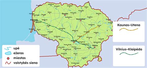 Vizualizacija: žemėlapis, rodantis populiarius auto dalių pirkimo taškus tarp Lietuvos ir Lenkijos, su maršrutais.