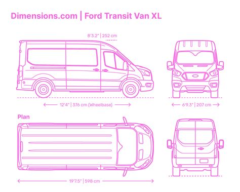 Ford Transit Custom cargo area, showing dimensions and loading capabilities.