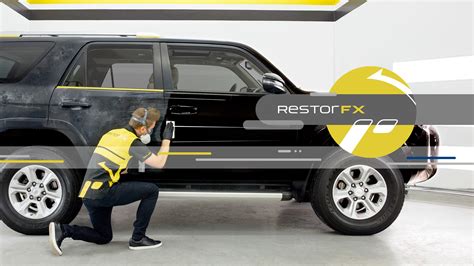 Automobilio kėbulo dažų būklės prieš ir po „RestorFX“ dangos atstatymo palyginimas