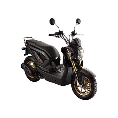Motociklas Honda Zoomer X priekiniu kampu