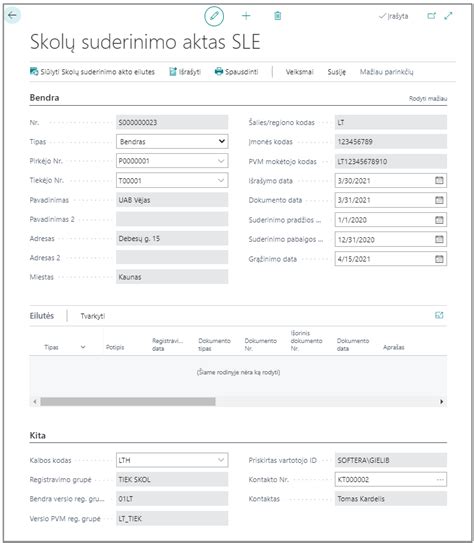 Suderinimo su administratoriumi schema