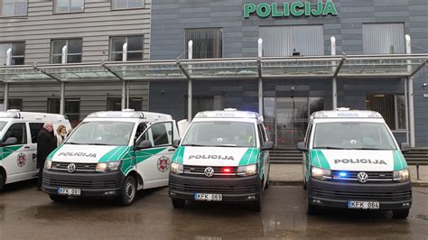Lietuvos policijos mikroautobusas VW Transporter