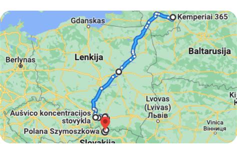 Žemėlapis: Keltų maršrutas Kalė-Doveris ir jį jungiantys greitkeliai