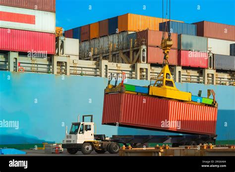 Thematic photo of a car being loaded onto a truck for international transport