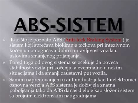 Schema: ABS sistemos veikimo principas automobilyje