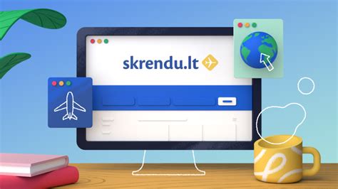 Schema, iliustruojanti skrydžių paieškos procesą per Skrendu.lt