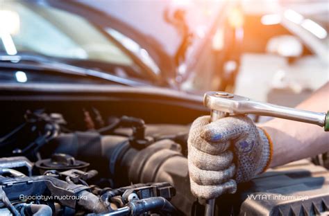 Automobilio techninės priežiūros grafikas (infografika)